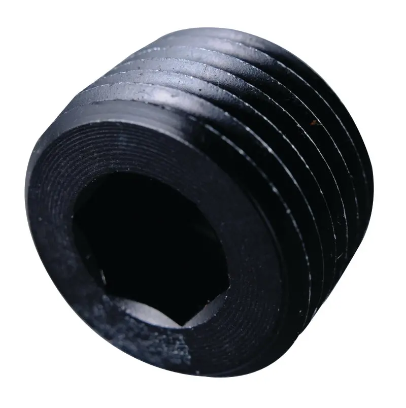 Fragola 1" Npt Black Anodized Pipe Plug – Internal Thread, Sealing Cap For Fluid Systems 1