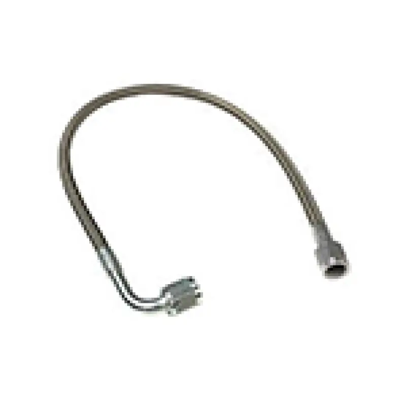 Fragola -4An Ptfe Black Hose Assembly: Straight-To-90° Elbow, 10-Inch Length 1