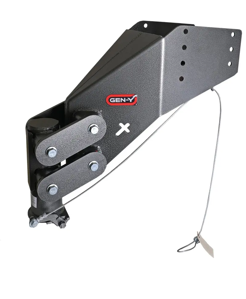 Gen-Y Executive Torsion-Flex 5Th Wheel Pin Box – Rhino-Protected, Includes Gooseneck Adapter With 2-5/16" Coupler 1