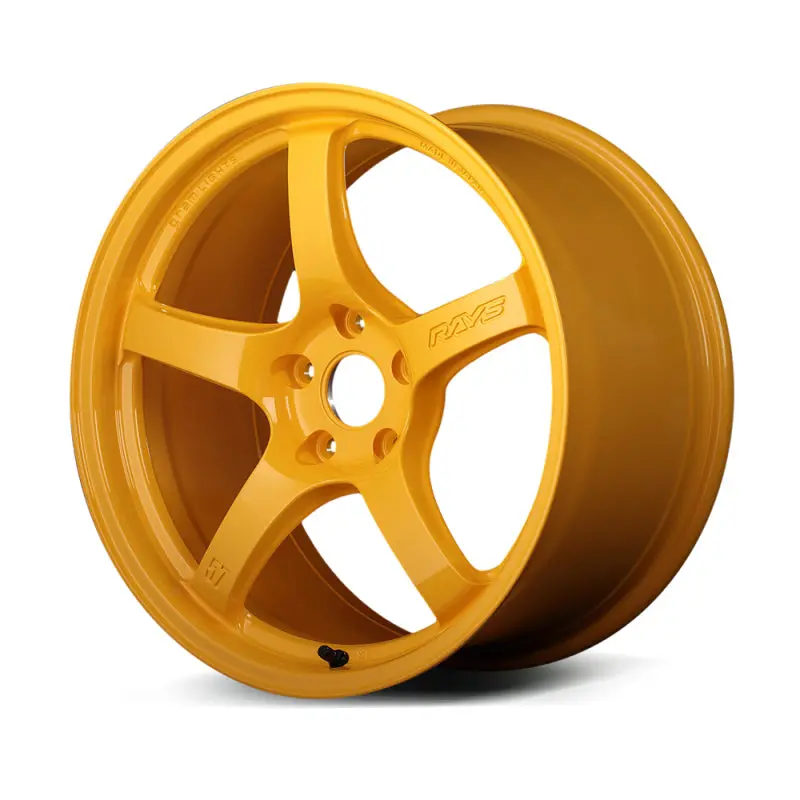 Gram Lights 57Cr Forged Alloy Wheel – 18X9.5", +12Mm Offset, 5X114.3 Bolt Pattern, Machined Yellow Finish 1