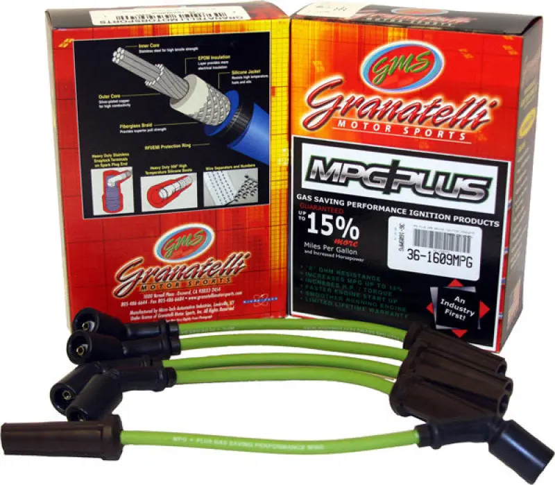 Granatelli Mpg Plus Ignition Wire Set For 1995–1999 Chevrolet Camaro 3.8L V6 1