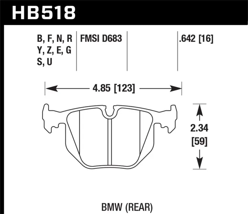 Hawk Performance Brake Pads For Select Bmw Models (2000–2006) 1
