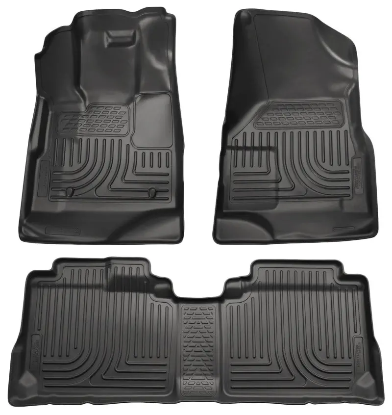 Husky Liners Weatherbeater Floor Liner Combo For 2009–2012 Ford Escape & Mazda Tribute (Base/Hybrid Models) – Black 1