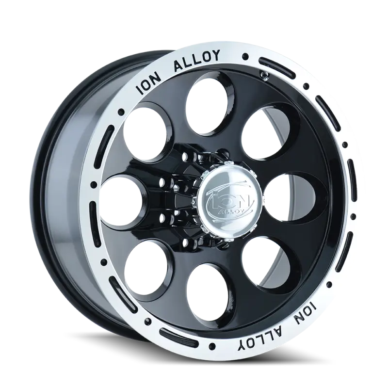 Ion Type 174 Alloy Wheel – 17×9", 6×139.7 Bolt Pattern, 0Mm Offset, 106Mm Hub Bore, Black/Machined Finish 1