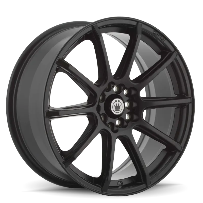 Konig Control Alloy Wheel – 17×7", 4×100/4×114.3 Bolt Pattern, 40Mm Offset, Matte Black Finish 1