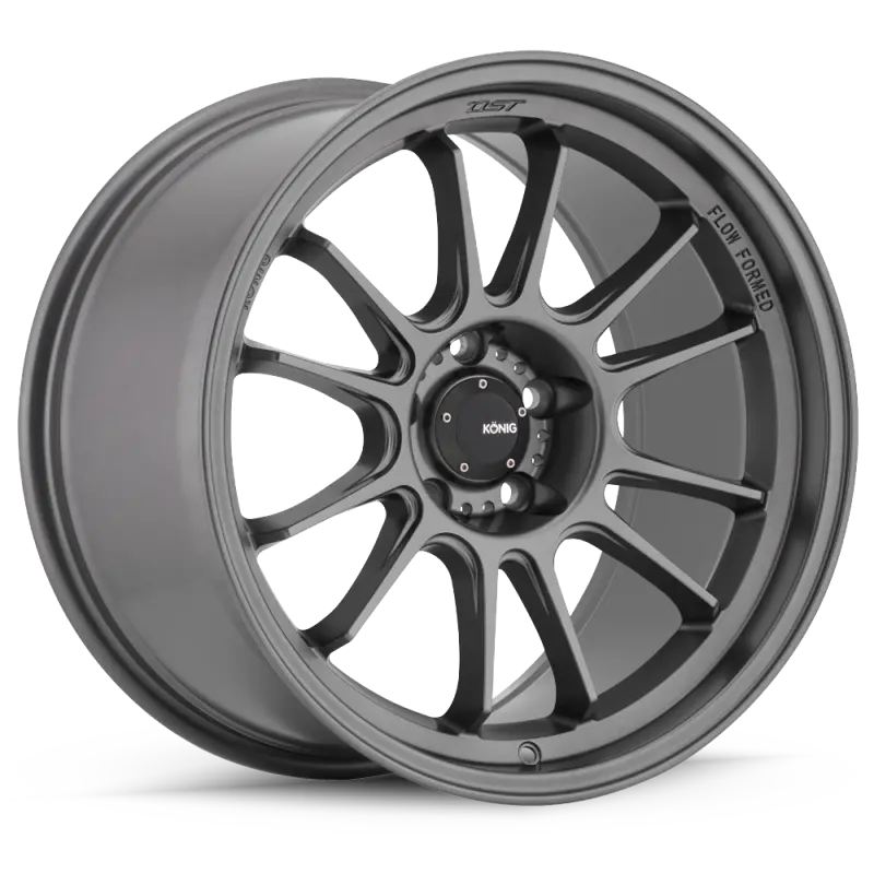 Konig Hypergram 17X8 Matte Grey Alloy Wheel – 5X114.3, Et35 Offset 1
