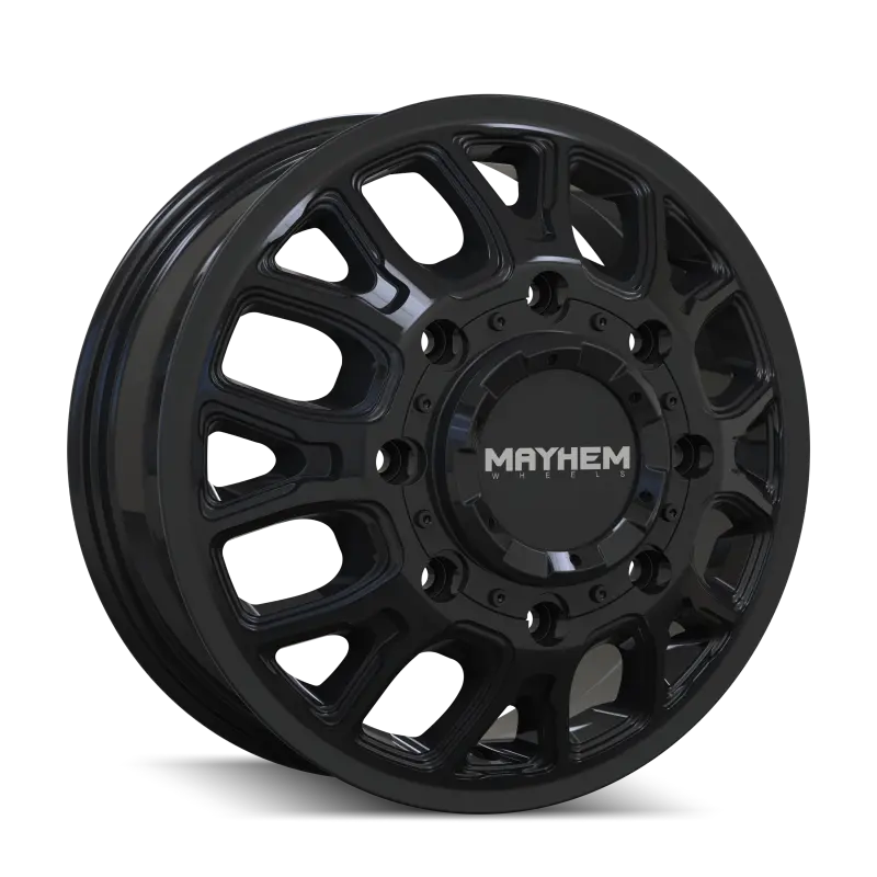 Mayhem Cogent Dually 8107D Alloy Wheel – 17X6.5", 8X200 Bolt Pattern, 125Mm Offset, 142Mm Center Bore, Gloss Black 1