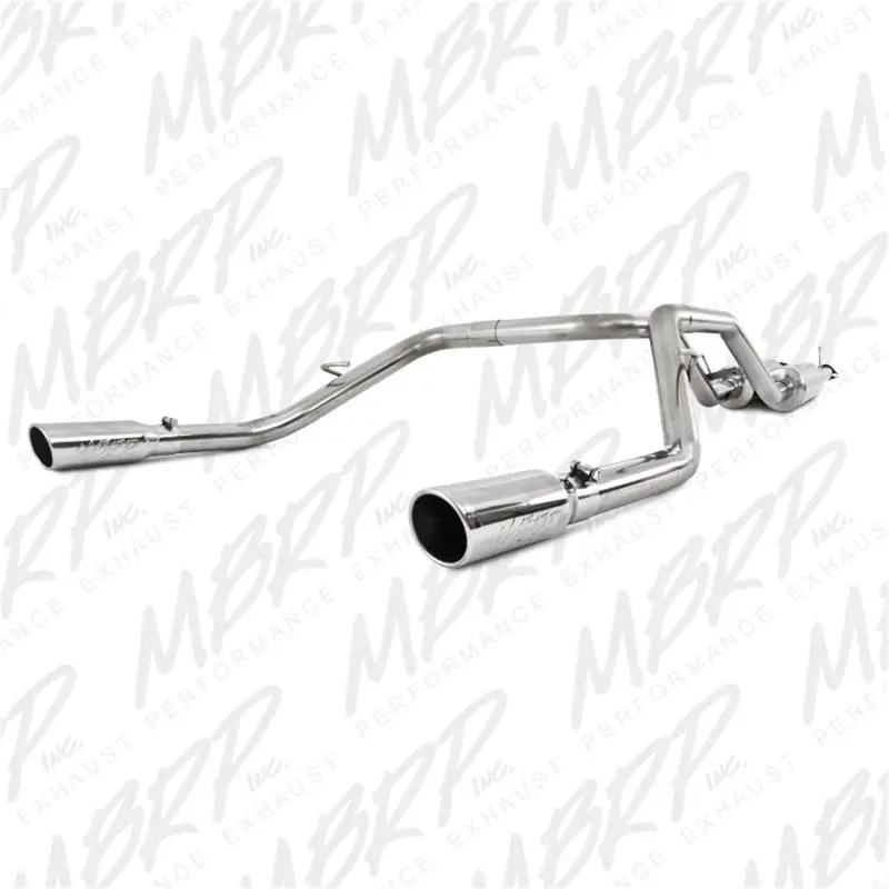 Mbrp Cat-Back Exhaust System For 2009–2010 Toyota Tundra 5.7L – Dual-Split Rear Configuration (Extended Cab & Crewmax/Short Bed) 1