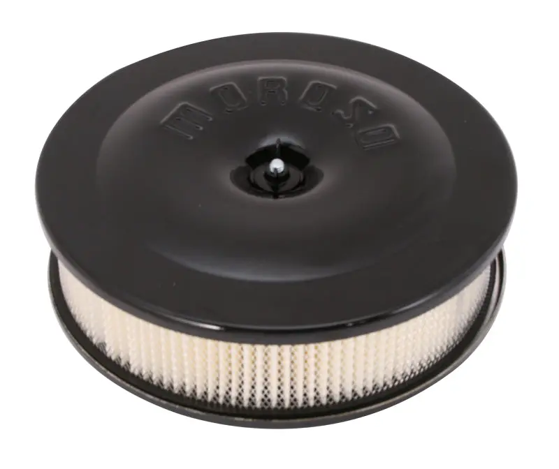 Moroso Aluminum Air Cleaner Assembly – 8.5" X 2.375" Filter With Black Powder-Coated Housing 1