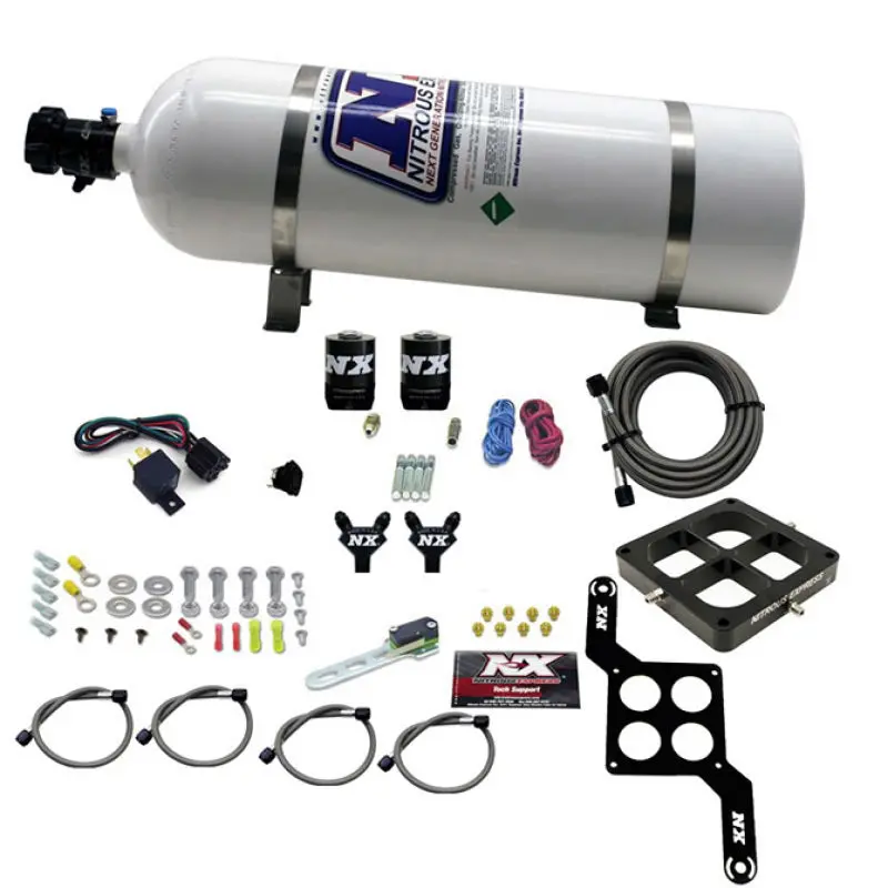 Nitrous Express Dominator Pro-Power Nitrous System – Billet Crossbar Kit (100–500 Hp), Includes 15Lb Bottle 2