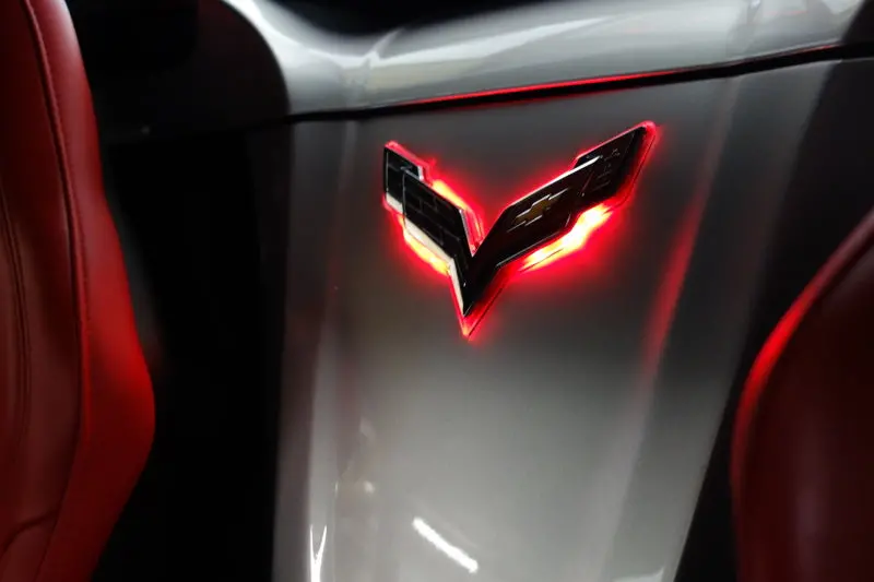 Oracle Illuminated Rear Emblem For Chevrolet Corvette C7 – Pink Led Accent 2