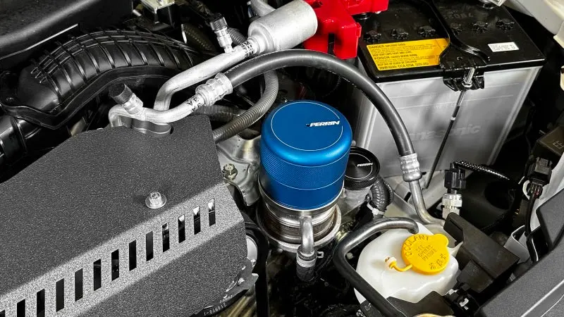 Perrin Oil Filter Cover For 2015+ Subaru Wrx And Sti – Blue Anodized Finish 1