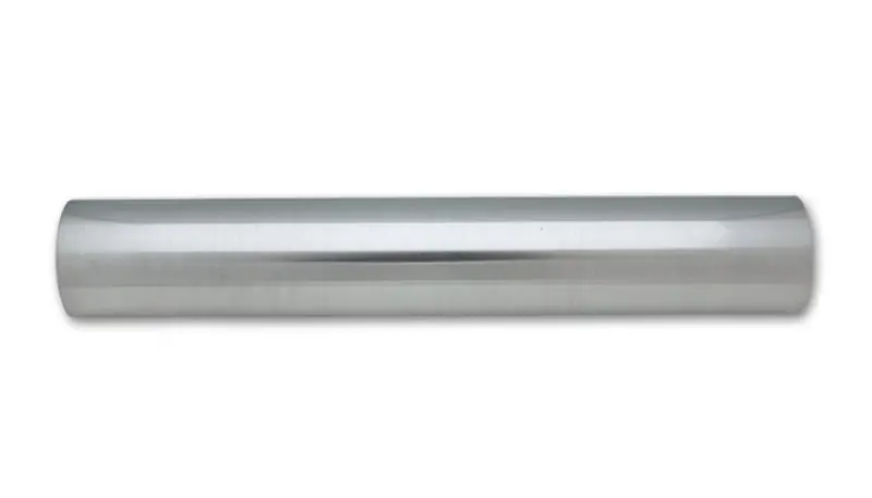 Polished 4-Inch Od Universal Aluminum Tubing – 18-Inch Straight Pipe 1
