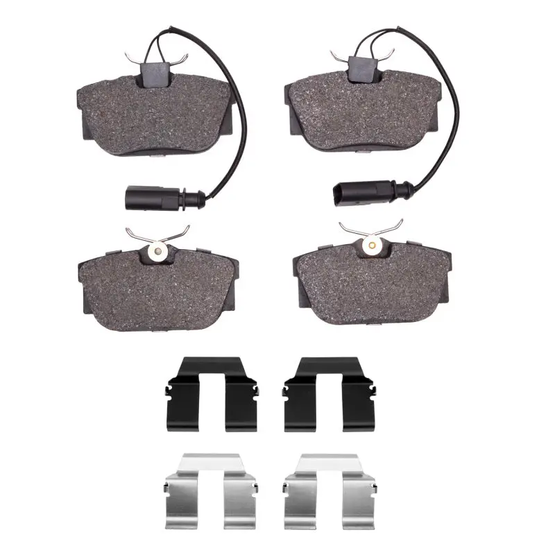 R1 Optimum Oe Brake Pad & Hardware Kit — Rear, Designed For 2001–2003 Volkswagen Eurovan 1
