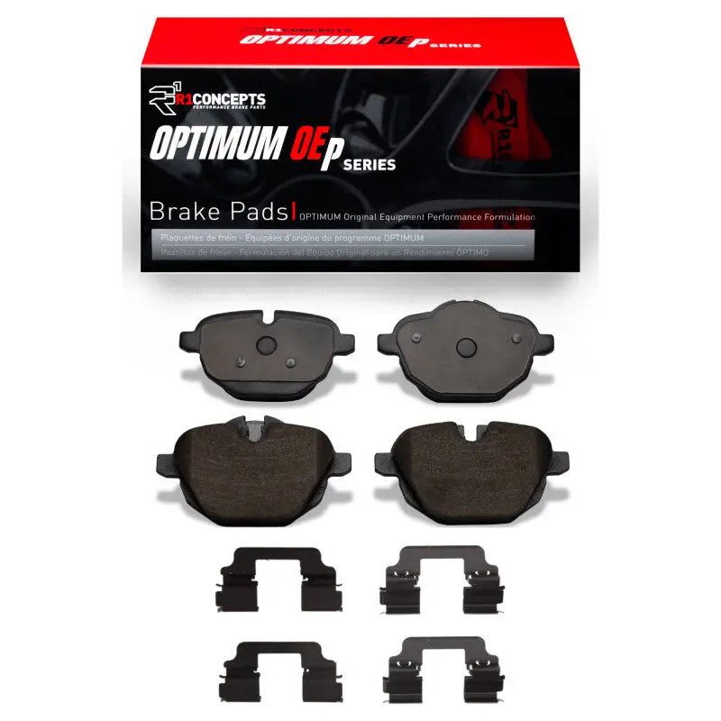 R1 Optimum Oe-Style Rear Brake Pad & Hardware Kit For 2011–2020 Bmw 530I Xdrive 1