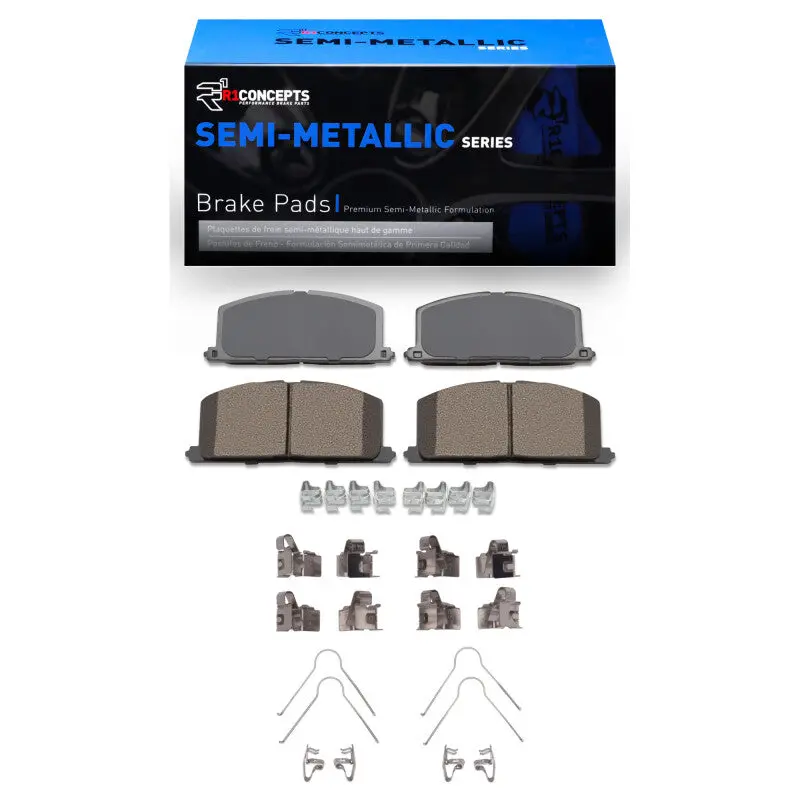 R1 Semi-Metallic Front Brake Pad & Hardware Kit – Compatible With 1983–1999 Chevrolet Nova 1