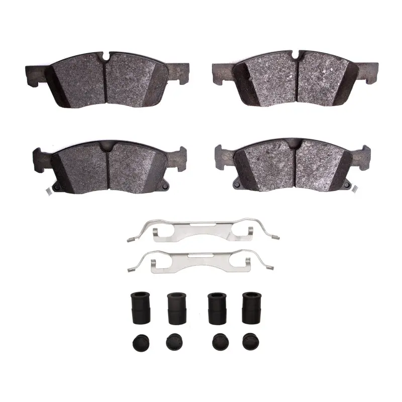 R1 Semi-Metallic Front Brake Pad & Hardware Kit For 2012–2025 Dodge Durango 1