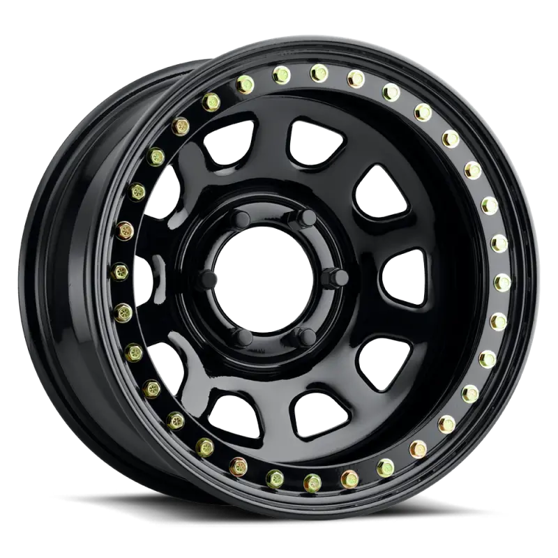 Raceline Rt51 Daytona Rock Beadlock Wheel – 15X8", 5X139.7, -19Mm Offset, 107.95Mm Bore, Gloss Black 1