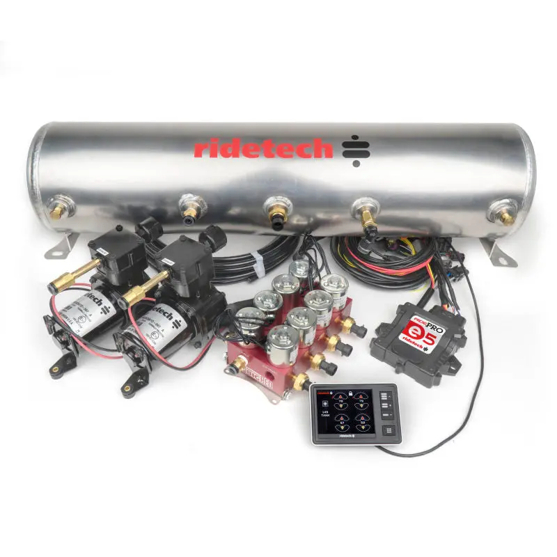 Ridetech Ridepro E5 Air Suspension System – 5-Gallon Tank, Dual Compressor, High-Flow Valves 1