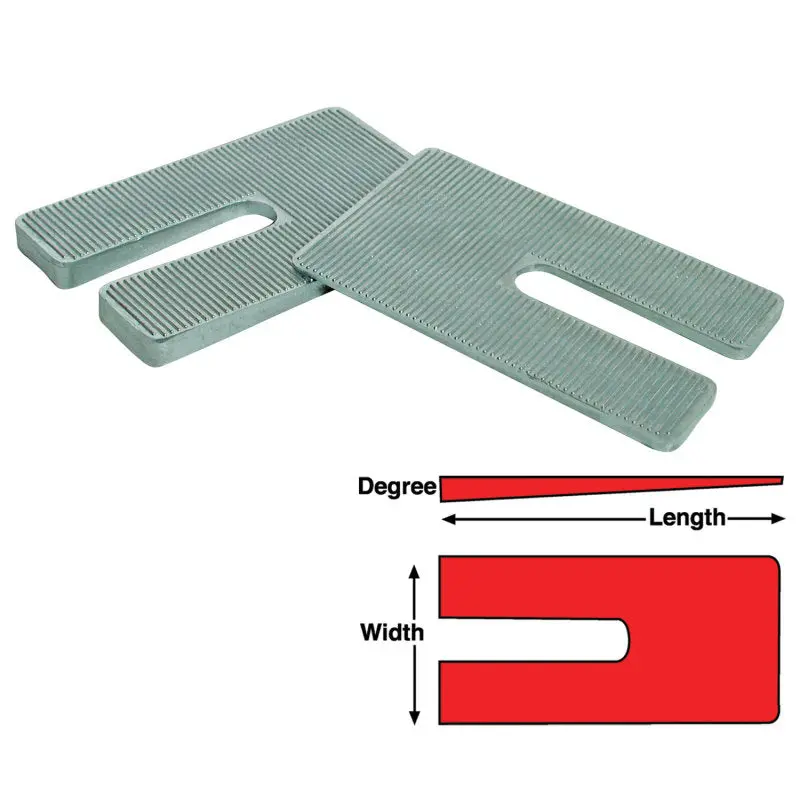 Spc Performance Zinc Shims 3 X 6 X 3.5 Deg. 1