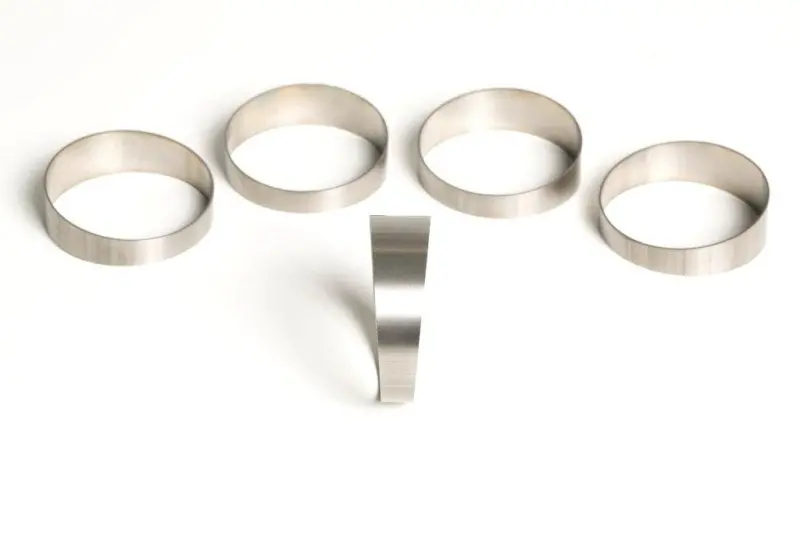 Ticon Industries Titanium Pie-Cut Elbows – 5In Diameter, 45° Angle, 1Mm Wall (5-Pack) 1