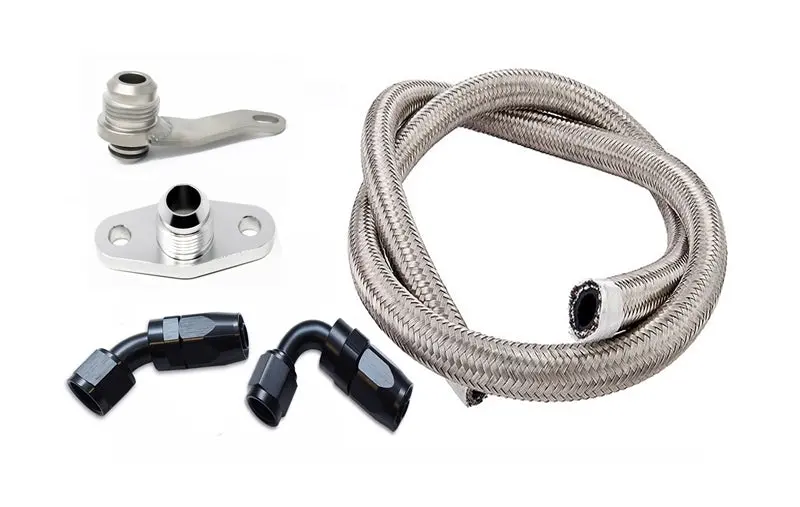 Torque Solution Turbo Oil Return Line Kit – -10An Fitting, Designed For Subaru Ej Series Engines 1