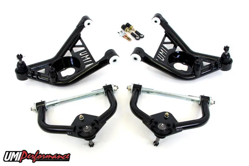 Umi Performance Front A-Arm Kit With Delrin Bushings And Tall Ball Joints For 1970–1981 Gm F-Body Vehicles 1