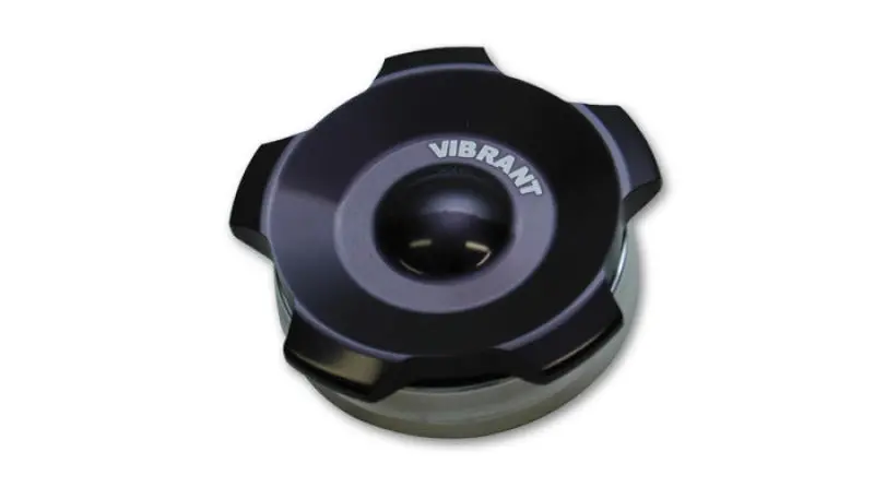 Vibrant Weld-In Aluminum Bung Kit – 2" Od, Anodized Black Cap With O-Ring 1