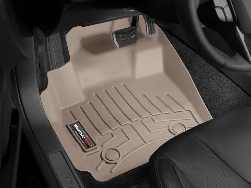 Weathertech Front Floorliner – Tan Color, Universal Fit For Select Vehicles 1