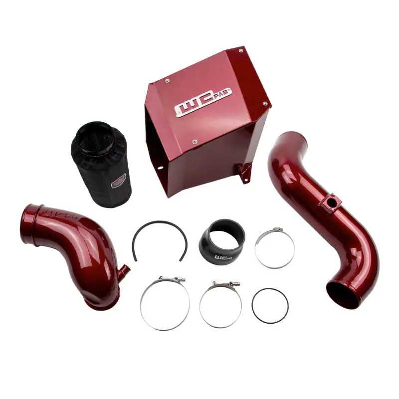 Wehrli 07.5-10 Chevrolet Duramax Lmm 4In Intake Kit Stage 2 - Wcfab Red 1