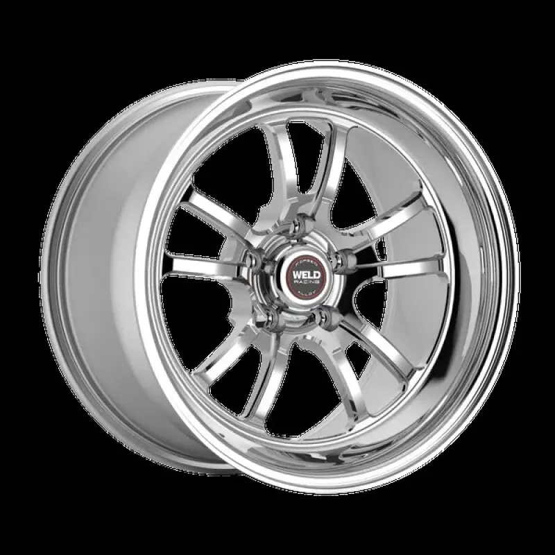 Weld S70 Rt-S Polished Aluminum Drag Racing Wheel – 15X10", 5X114.3, 6.5" Backspace, Dual-Polish Finish 2