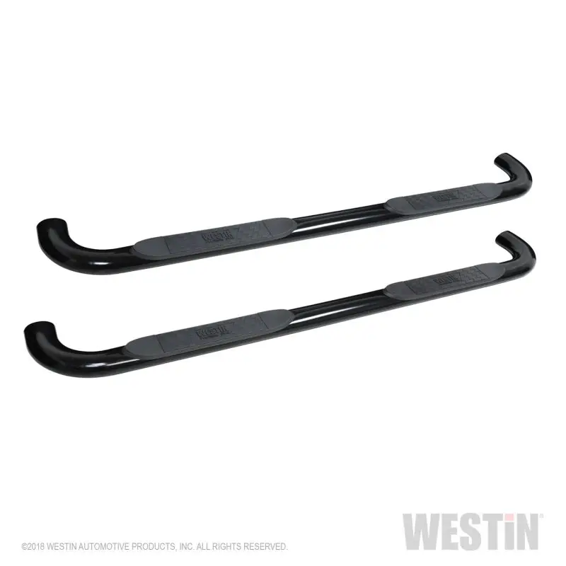 Westin Platinum Oval Nerf Step Bars — 4-Bar Design, Matte Black Finish, For 2019 Chevrolet Silverado/Sierra 1500 Crew Cab 1