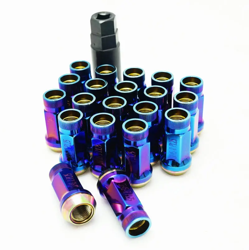 Wheel Mate Muteki Sr45R Lug Nut Kit – 12X1.25 Thread Pitch, Burnt Blue Finish 1