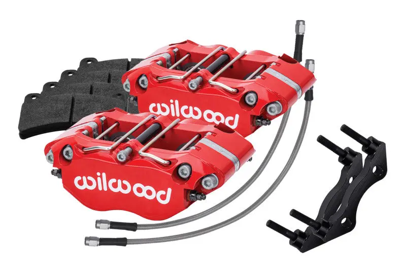 Wilwood Dynapro Rear Caliper Kit For 1969–1983 Porsche 911 – 3" Mounting, Red Finish 1