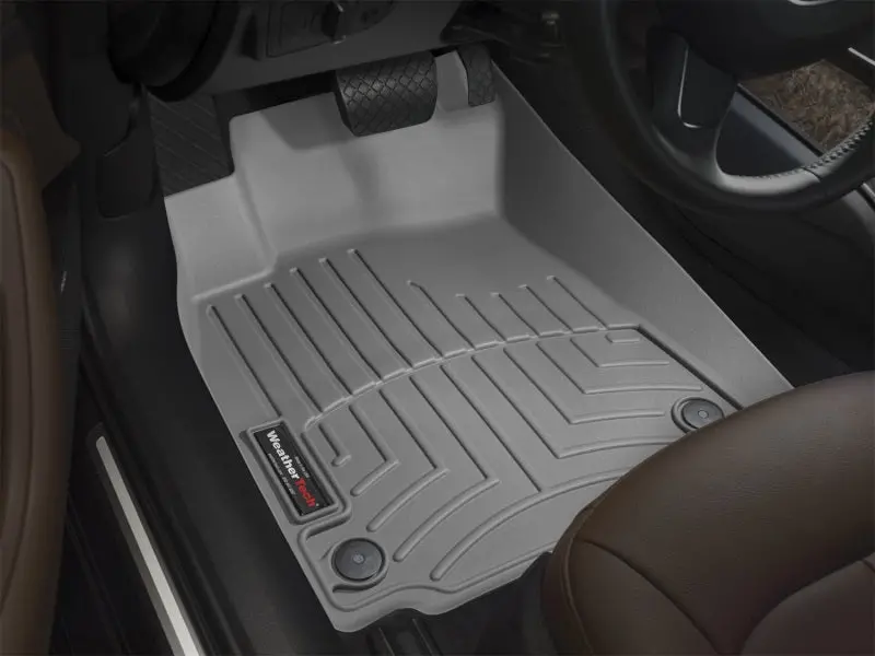 Wt Floorliner Custom-Fit Front Floor Mat – Gray Heavy-Duty Thermoplastic 2